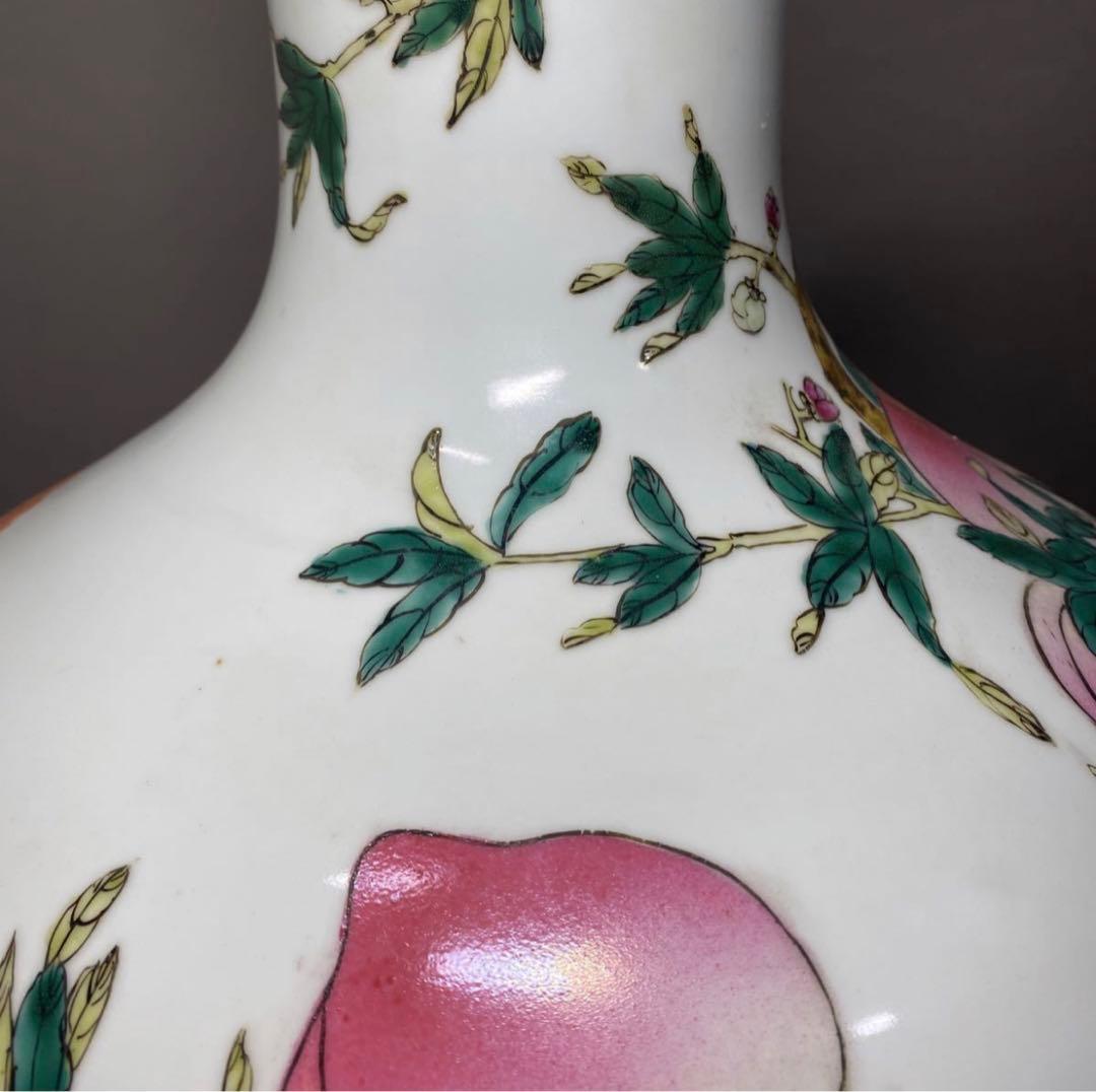 中国　景德鎮　大清乾隆年製　古玩　粉彩　花瓶　花器　サイズ 53㎝