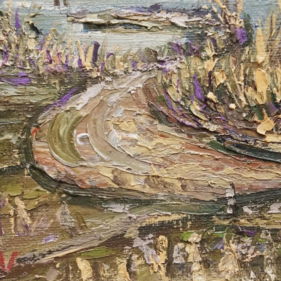 作者不詳 TARO IMAI 4号 風景画 油彩 油絵 絵画 肉筆 額装 美術品