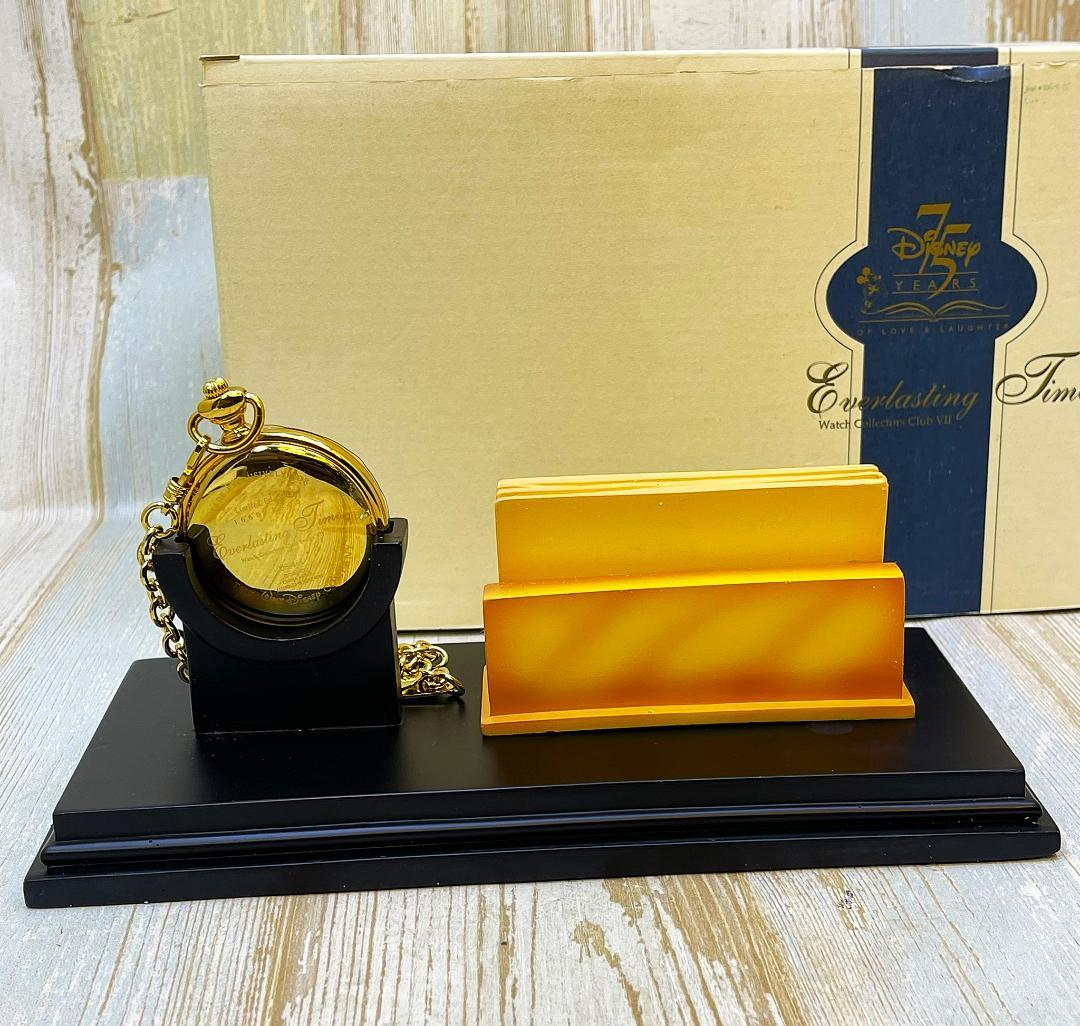 7500個限定 レア★ミッキーマウス ウォルトディズニー 懐中時計 時計スタンド