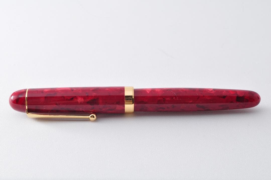 新品 大西製作所 ハンドメイド 万年筆 手作り 【レッド】