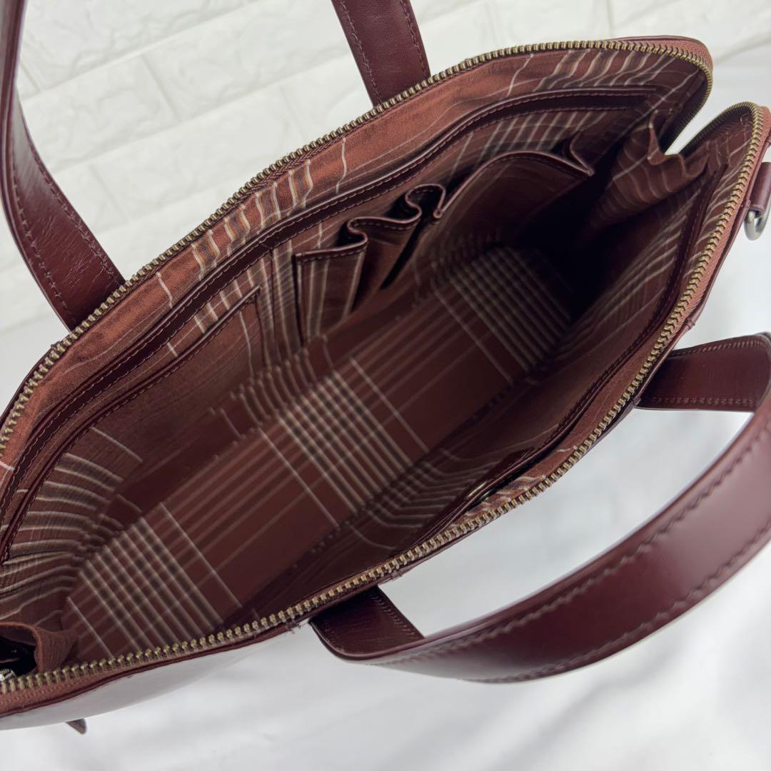 ✨極美品✨ マザーハウス アンティークスリムビジネスバッグ