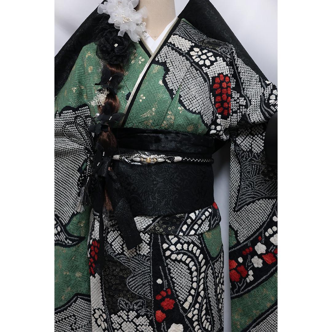 希少色！絞り◆ 振袖セット159cm ◆フルセットｃK92