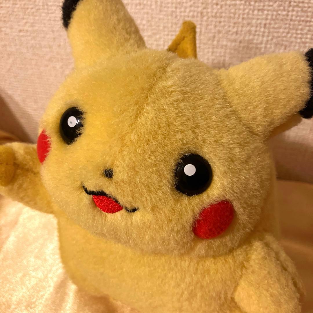 【激レア】TOMY 初期ピカチュウ ピース ぬいぐるみ レトロ