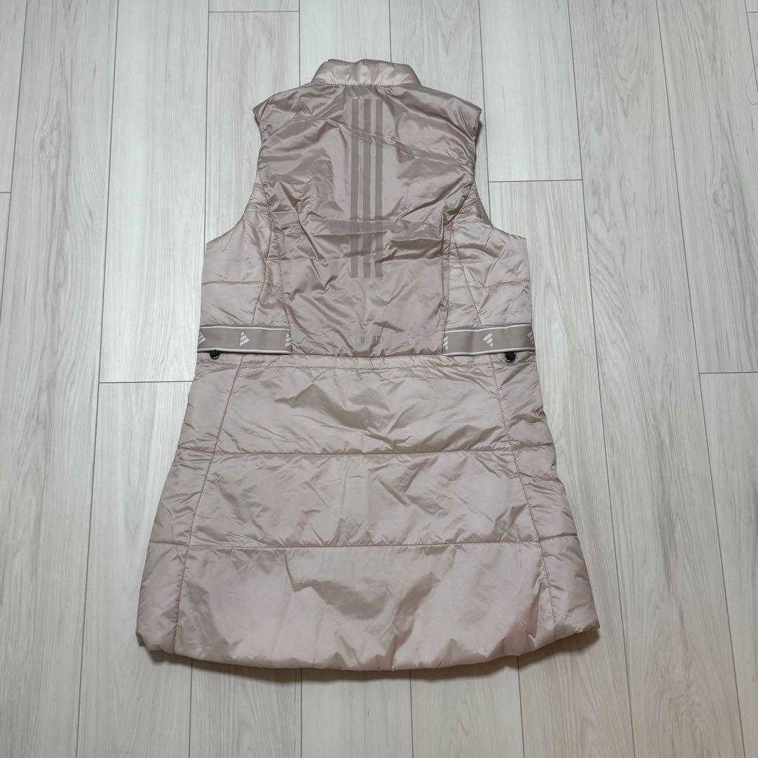アディダス レディース ゴルフ 新品 ワンピース ジャケット ロング丈 ベージュ