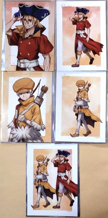 Dr.STONE 龍水 羽京 缶バッジ ブロマイド アクカ 歩み アムニバス