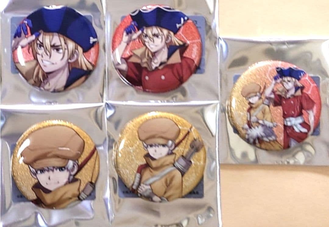 Dr.STONE 龍水 羽京 缶バッジ ブロマイド アクカ 歩み アムニバス