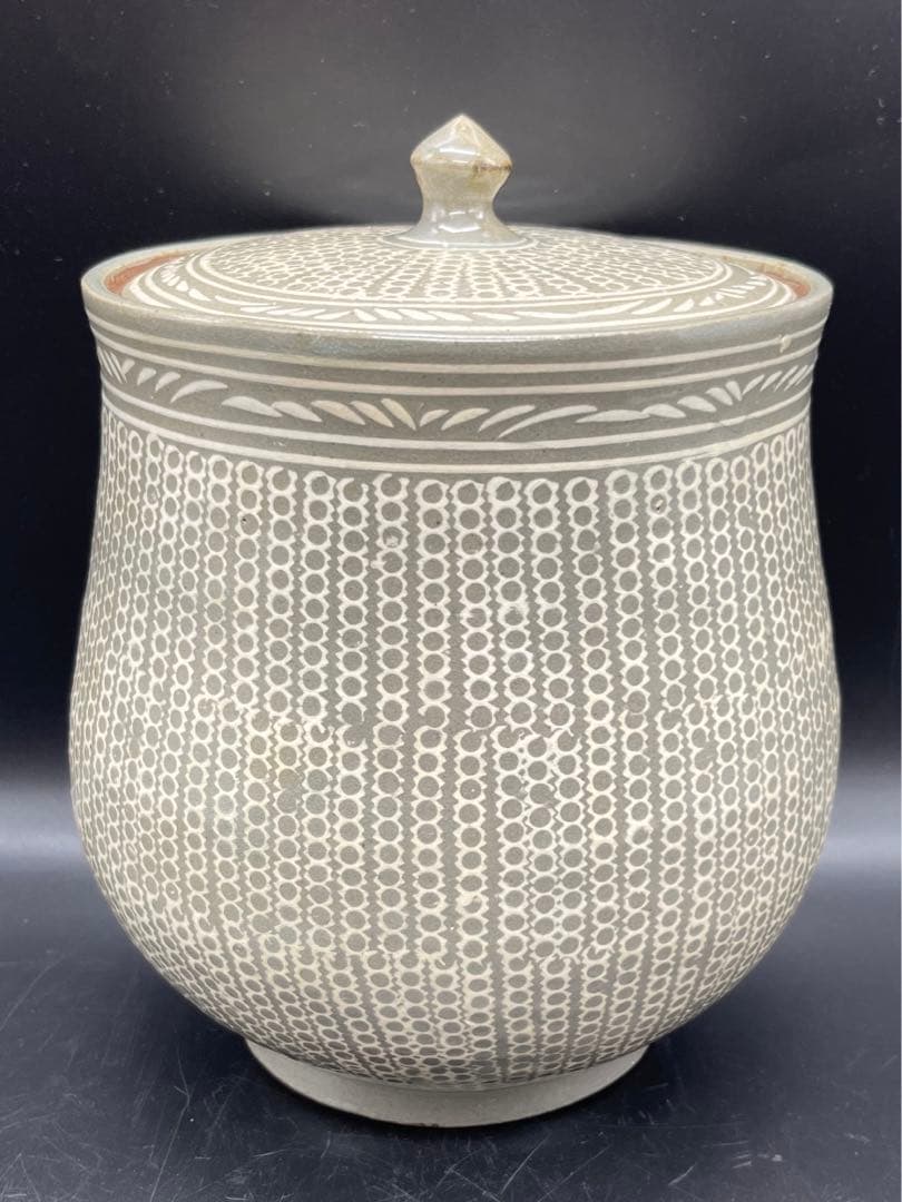 c204　陶房窯　申相浩　水指　茶道具　共箱