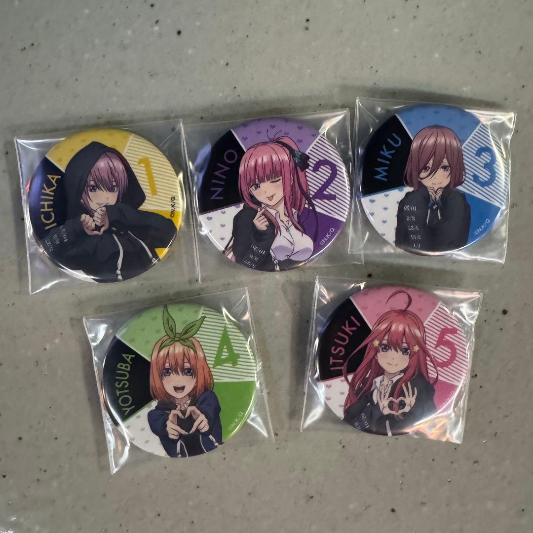 五等分の花嫁 缶バッジ ドンキ　5個セット