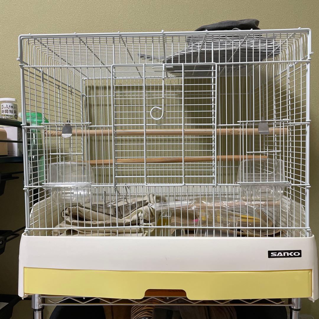 SANKO 鳥かご 60cm ステンレスボウル付き