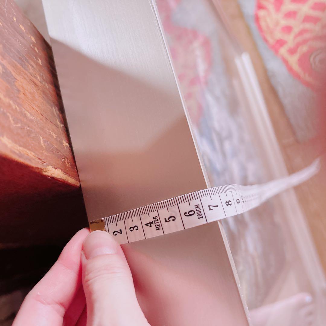 日本絵画　風景画　滝　水　ガラス額縁付き　壁掛け