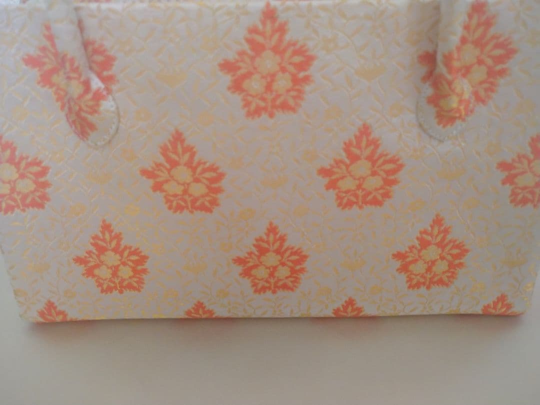 【美品】龍村美術織物 五葉華文 利休バック 和装用バック