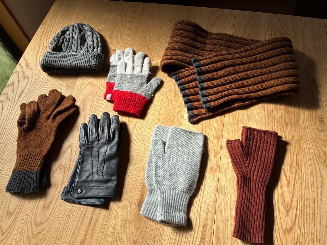 MARGARET HOWELL【スコットランド製】手袋➕マフラーセット　MHL