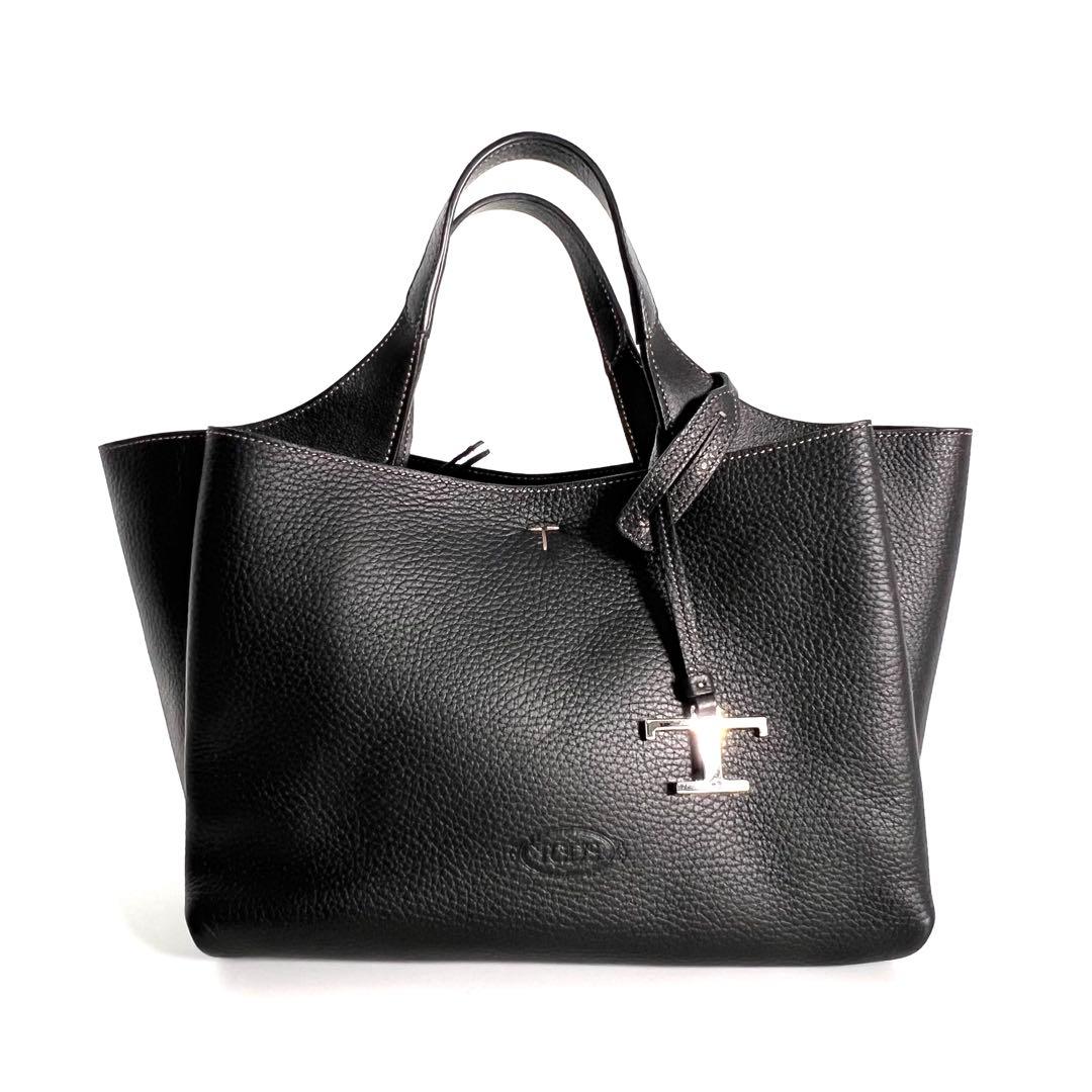 ほぼ未使用 トッズ Tタイムレス マイクロ ハンドバッグ ブラック 2way