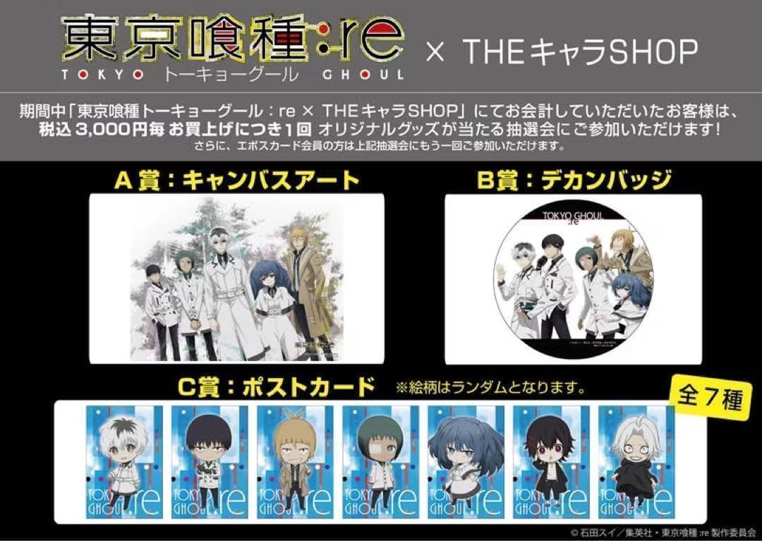 東京喰種 theキャラ A賞 キャンバスアート