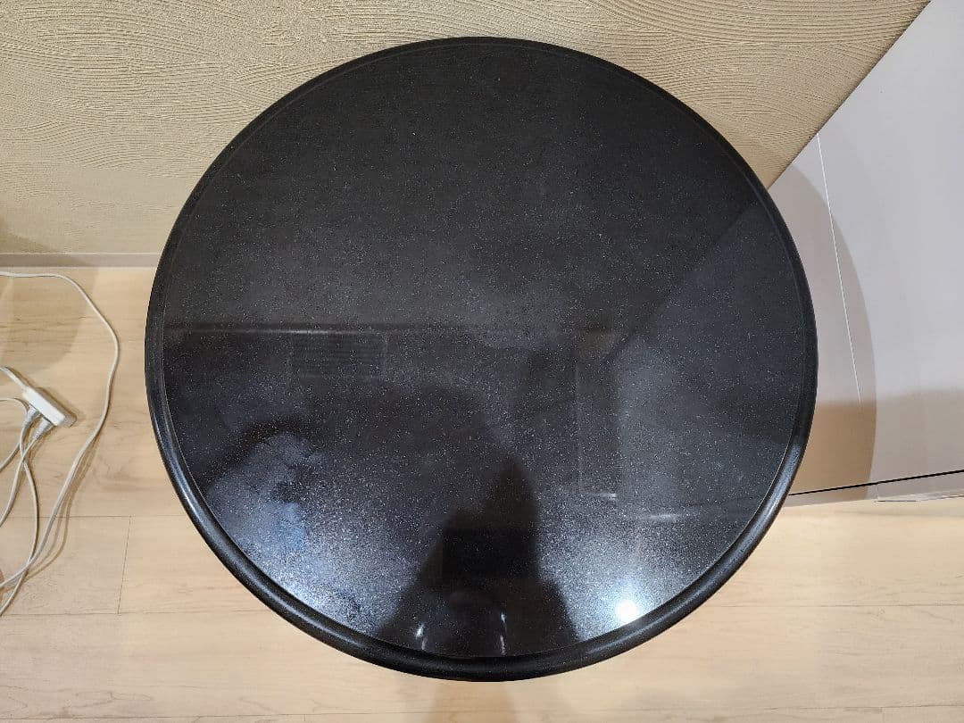 イタリア製最高級サイドテーブル　バーズアイメープル　大理石　40万円　引取限定