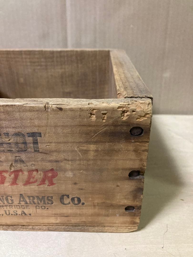 アメリカ　ウィンチェスター　木箱　アンティーク　ビンテージ　当時物