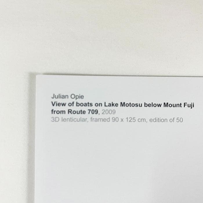 限定マット額装品/View of boats/ジュリアン・オピー