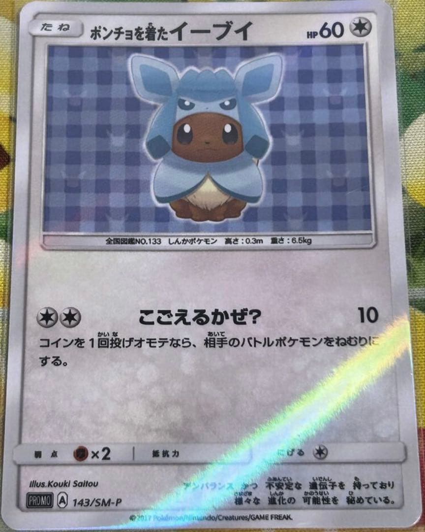 ポンチョを着たイーブイ　プロモ　めずらしいそうです