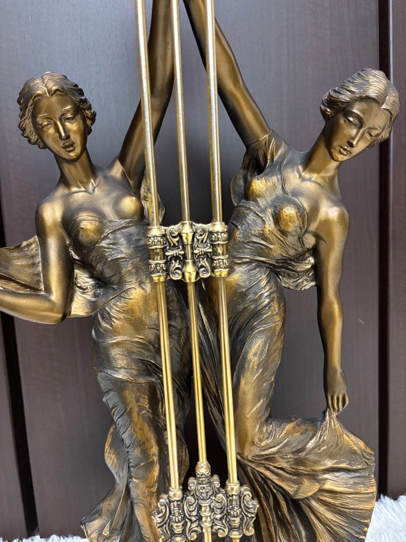 CITIZEN 時計 アンティーク 女性像 置き時計 振り子時計