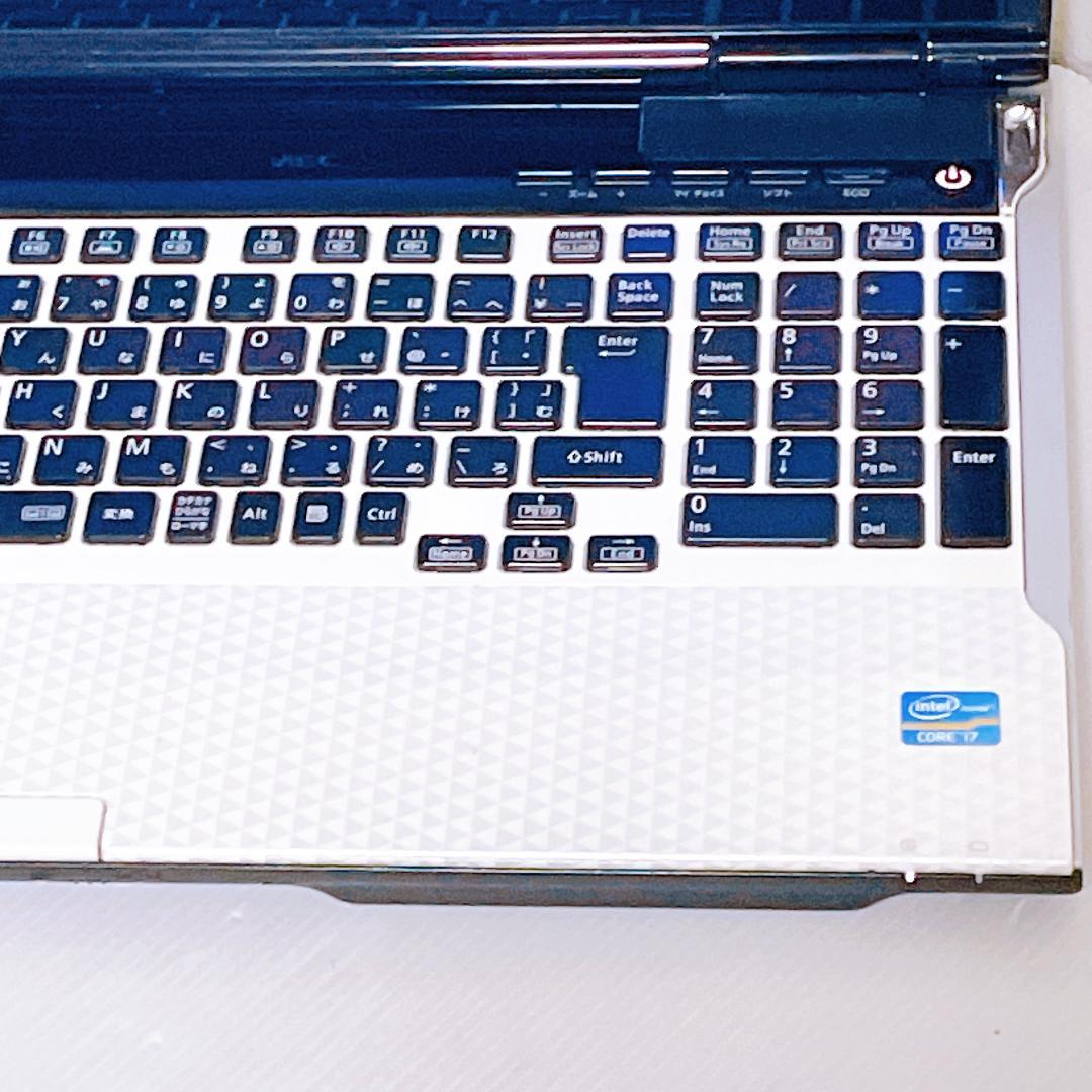 快速SSD i7 ノートパソコン Windows11 8GB NEC ノートPC