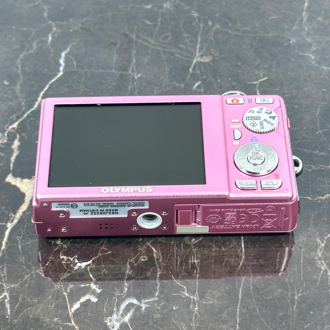 OLYMPUS FE-370 ピンク　コンパクトデジタルカメラ