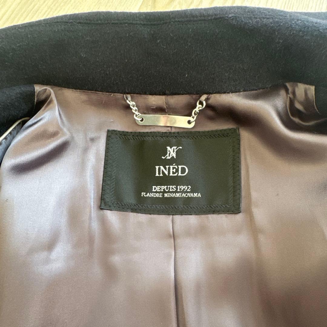 ⭐︎専用⭐︎ イネド　カシミヤロングコート 濃紺　11号