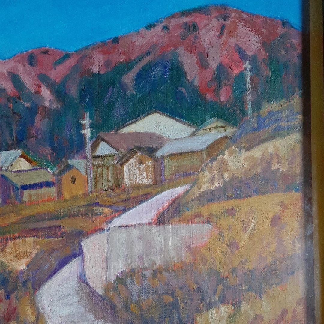 油絵　風景画　高級額 S