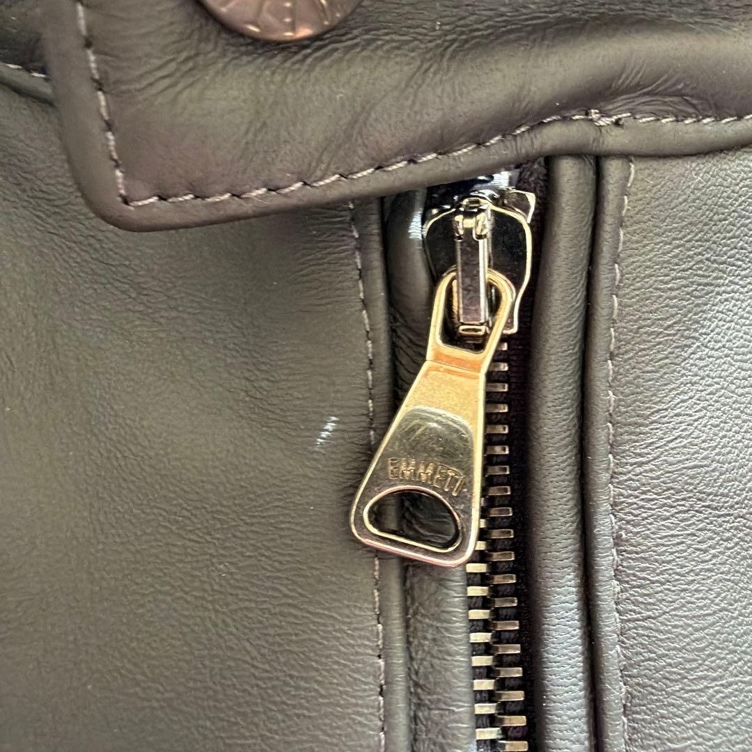 UA別注EMMETI JURI SOVEREIGN 黒レザージャケット50極美品