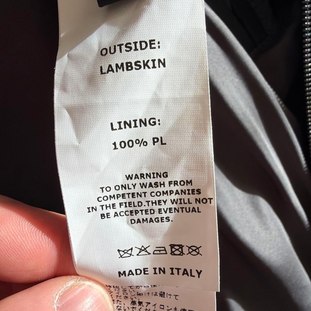 UA別注EMMETI JURI SOVEREIGN 黒レザージャケット50極美品