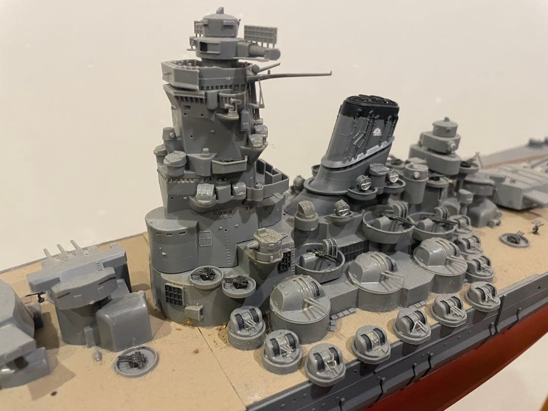 戦艦大和　プラモデル完成品　全長75cm