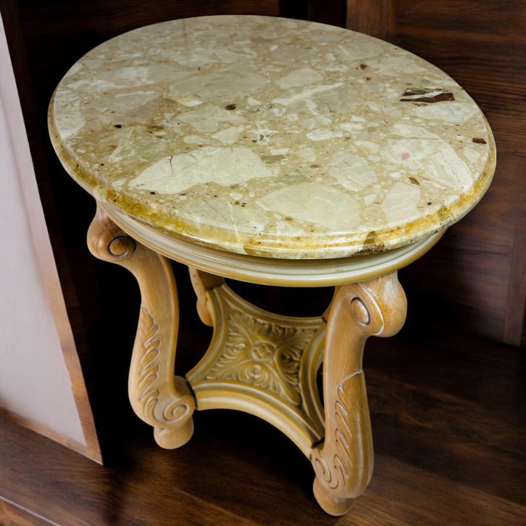 ガリンベルティ社　花台　イタリア製　大理石　サイドテーブル　アンティーク　猫脚