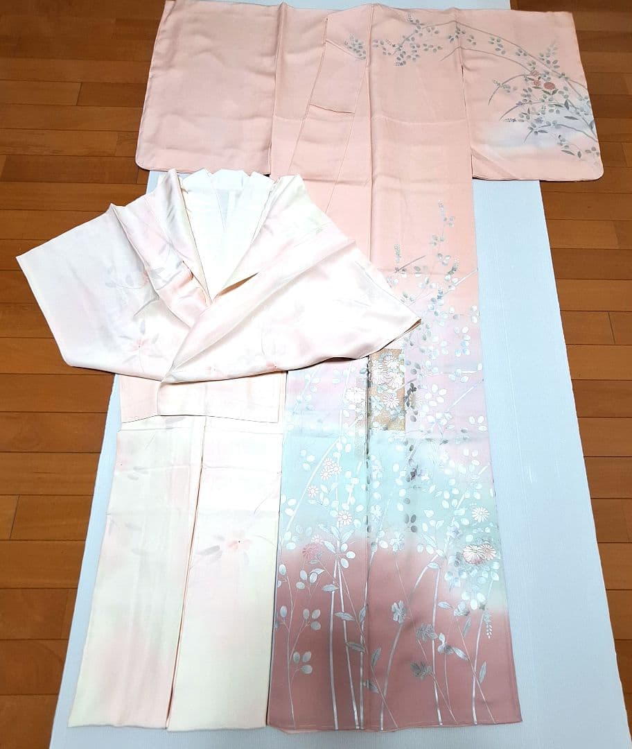 新品未使用品 正絹 丹後ちりめん 訪問着 作家物 長襦袢 2点セット