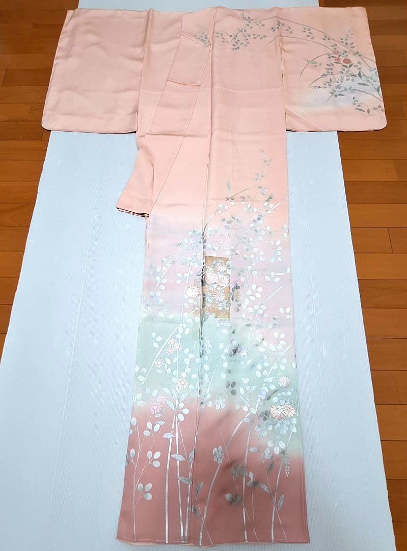新品未使用品 正絹 丹後ちりめん 訪問着 作家物 長襦袢 2点セット