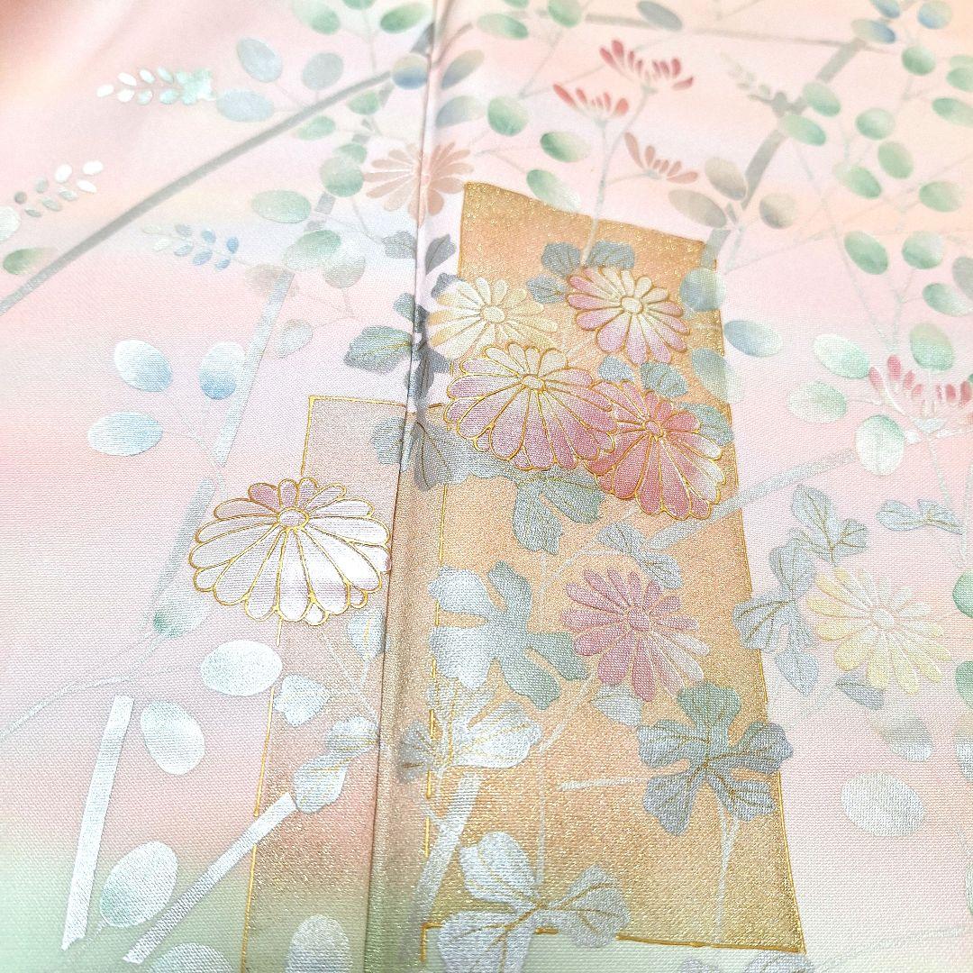 新品未使用品 正絹 丹後ちりめん 訪問着 作家物 長襦袢 2点セット