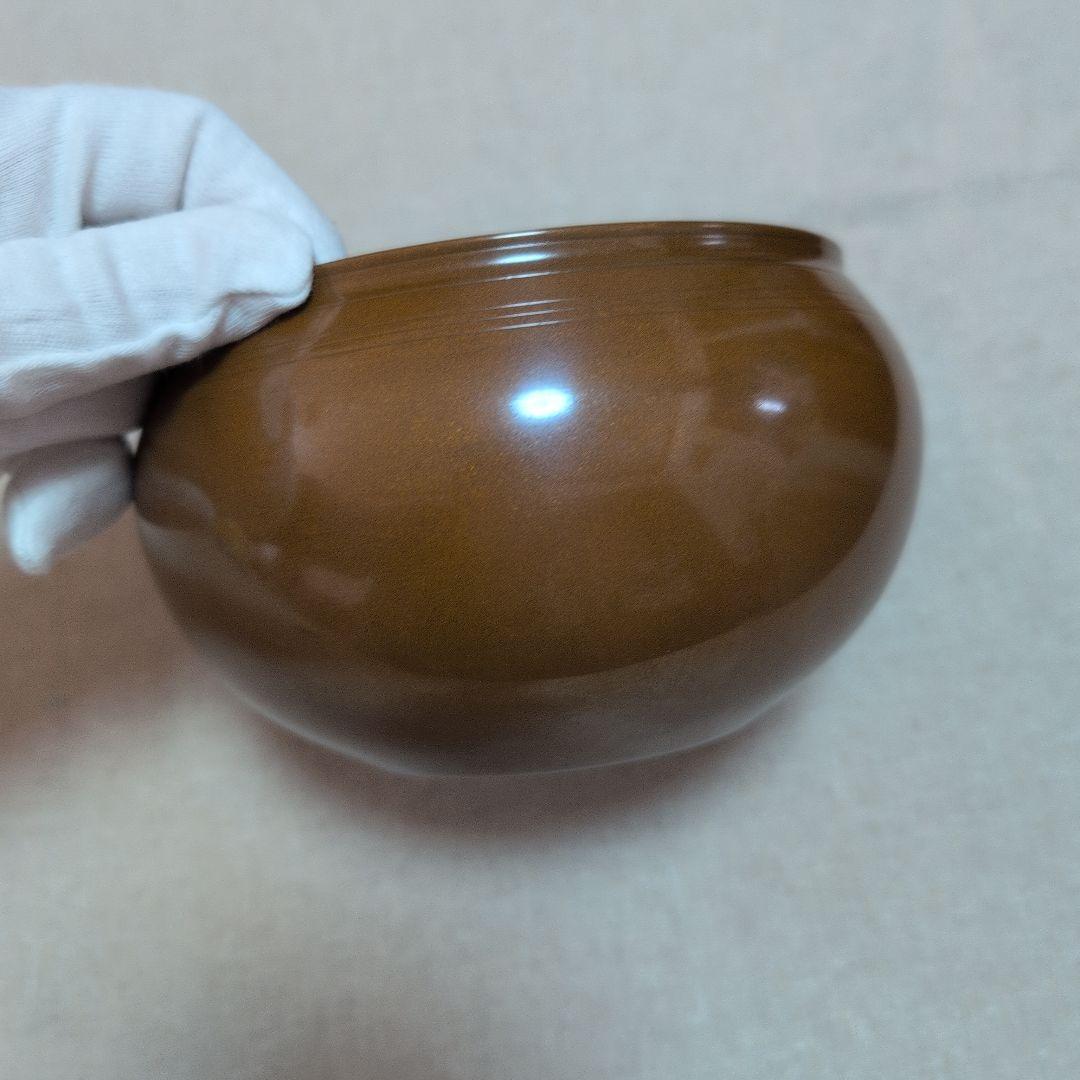 茶道具　唐銅鉄鉢建水　口糸目　鳳陽造　共布共箱入