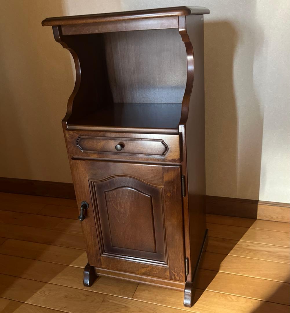 カリモクkarimoku コロニアル　コーナーテーブル コーナーラック 電話台