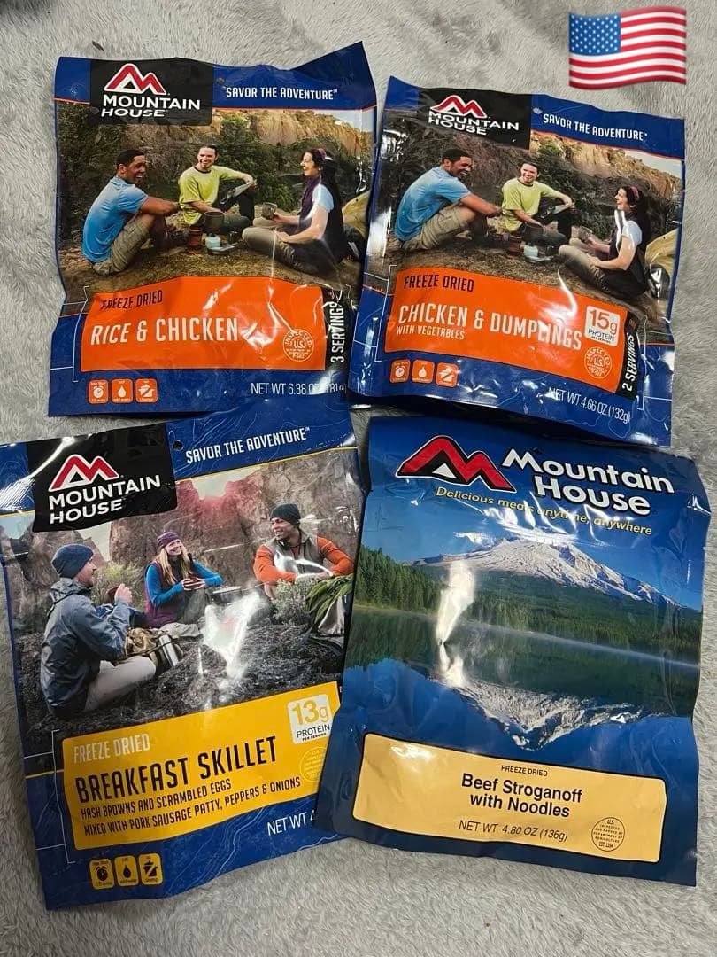 米軍偵察部隊用レーション　マウンテンハウス4個(8食分) 2028-2046迄