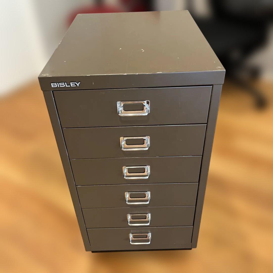 本日値下！ビンテージ！BISLEYビスレー　両袖デスク　 キャビネット　ブラウン