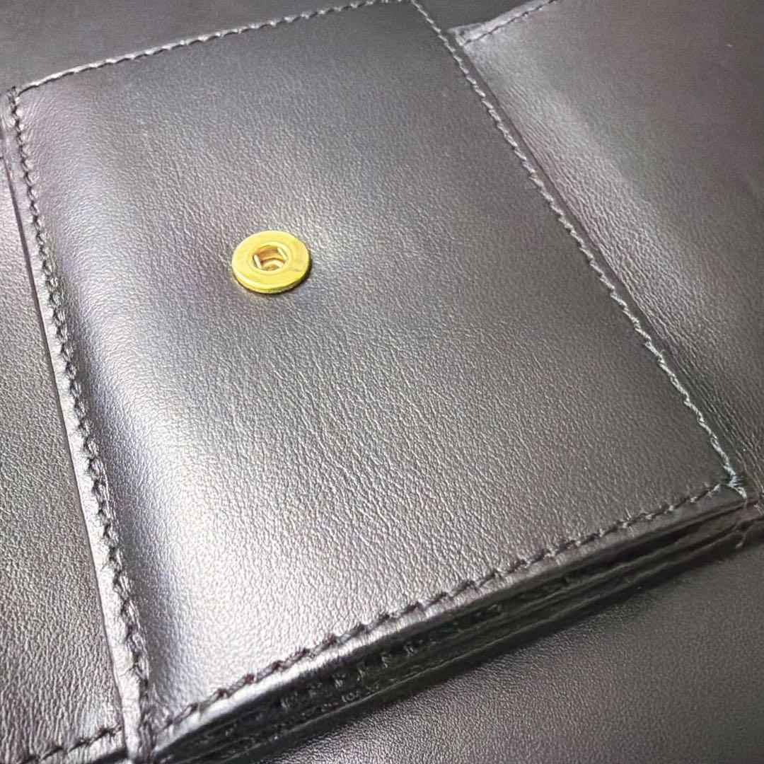 セリーヌ スモール フラップウォレット トリオンフ カーフスキン 三つ折り財布