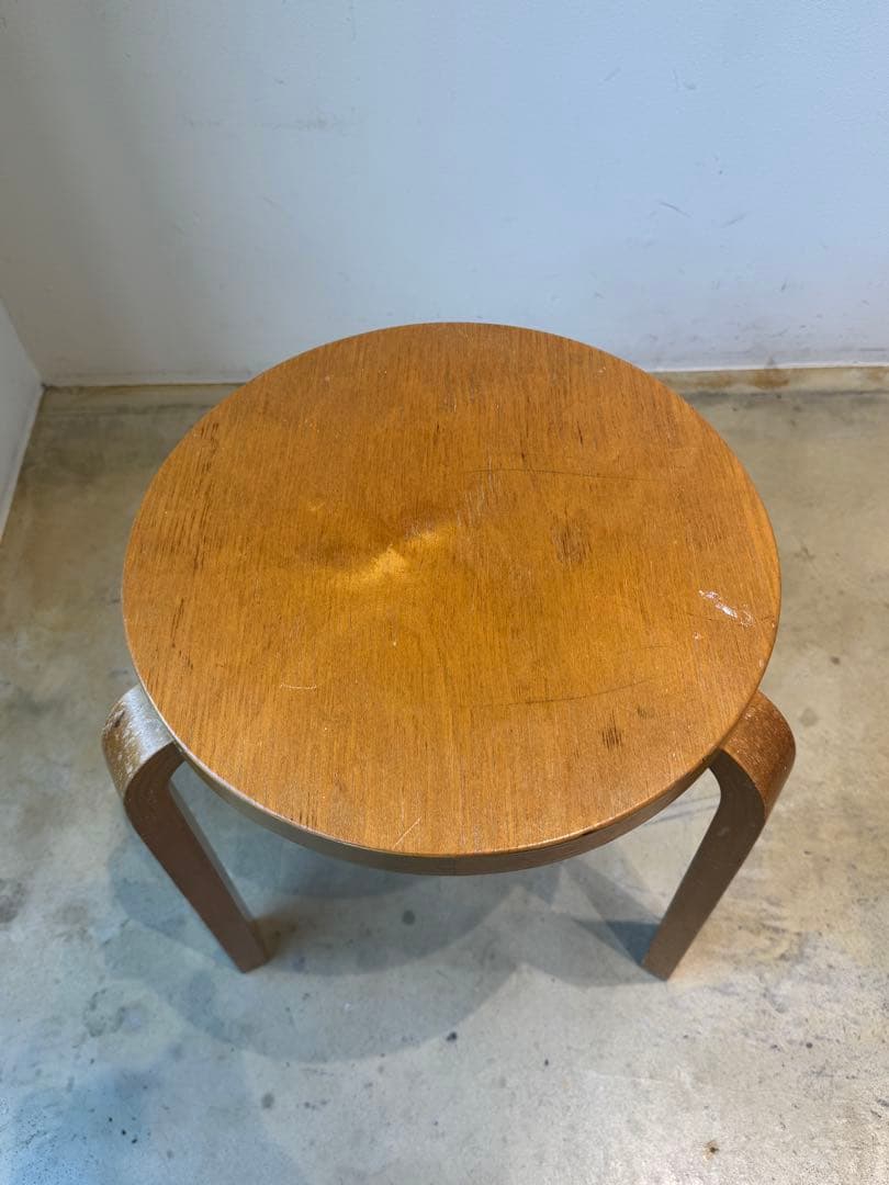 50年代stool60 Alvar Aalto ナチュラルトップ
