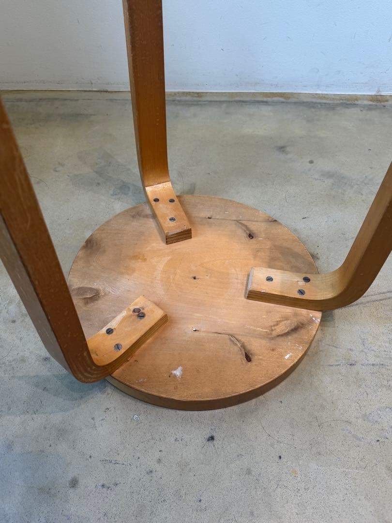 50年代stool60 Alvar Aalto ナチュラルトップ