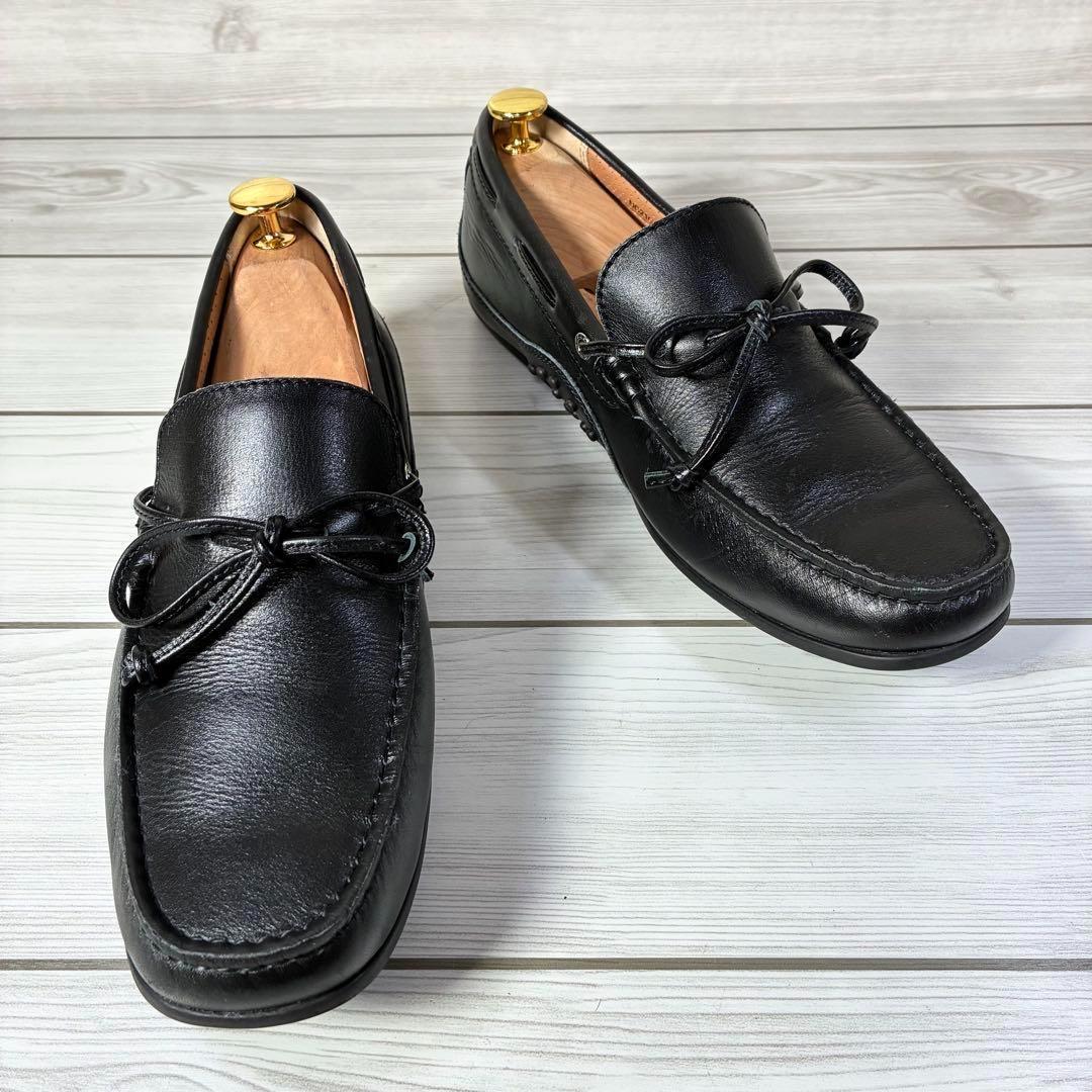 121【極美品】リーガル 55PR デッキシューズ レザー 黒 24.5