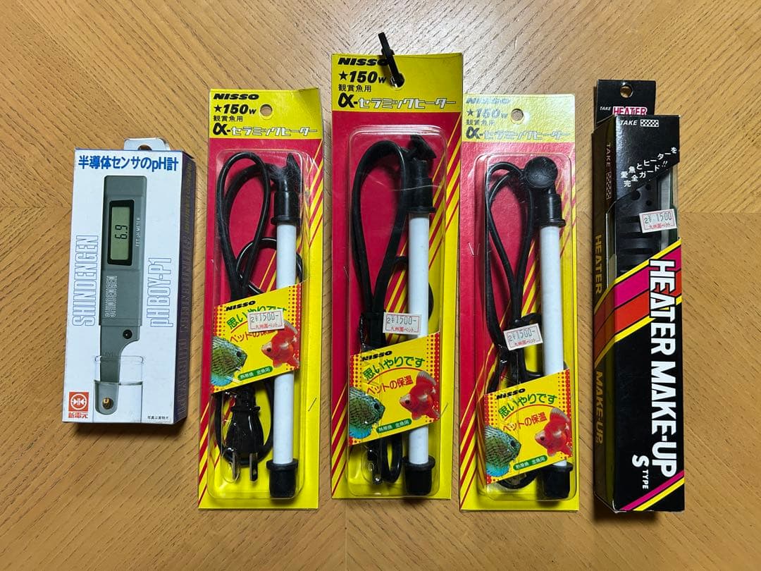 アクアリウム用セラミックヒーター　ヒーターガード　ph計