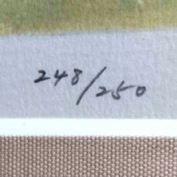 ルノワール 「帽子を被った少女 」リトグラフ 美品