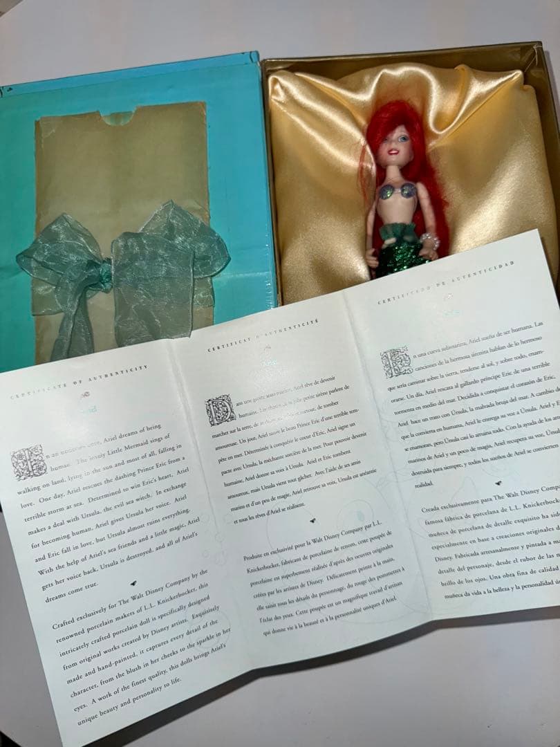 【レア】リトルマーメイド磁器製アリエルのアンティークドール＊