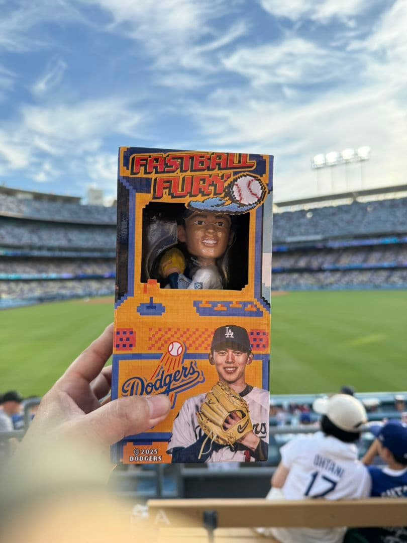 佐々木朗希 ボブルヘッド 8/4 ドジャースタジアム来場者配布
