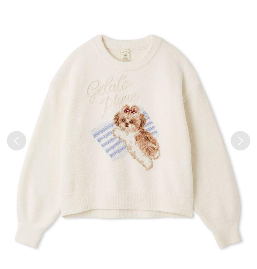 ジェラートピケ シーズージャガードプルオーバー＆ベビモコロングパンツセット