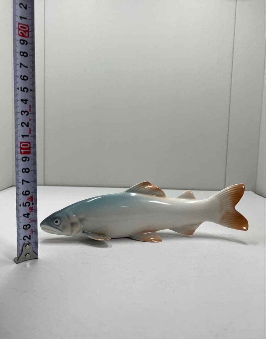 オールドノリタケ　置物　鮎　フィギリン