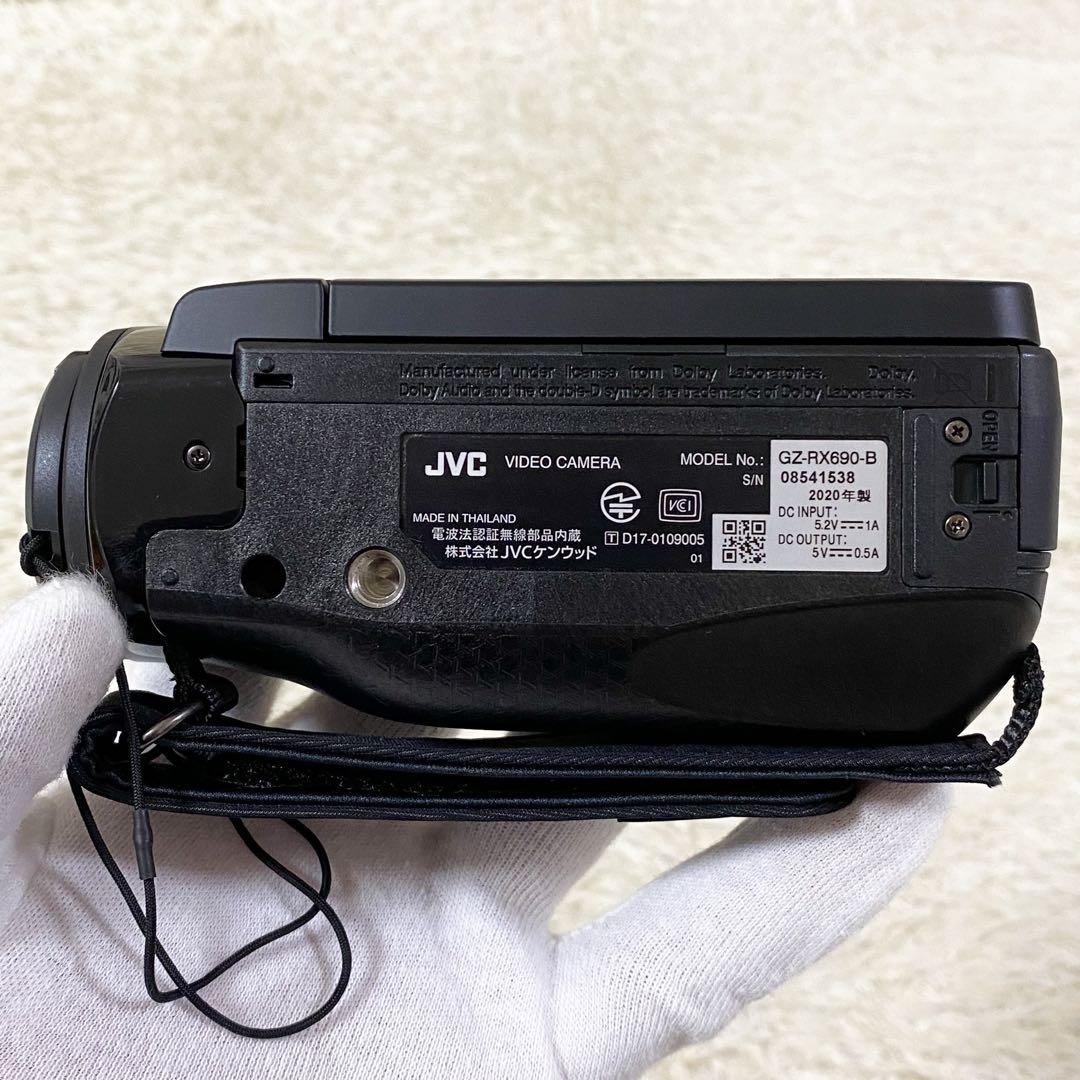 【未使用級】ジェイブイシー GZ-RX690-B エブリオR ビデオカメラ
