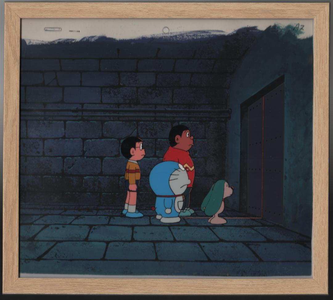 「ドラえもん」劇場版アニメ背景画付きセル画額縁入り